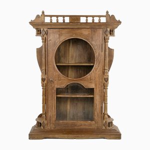 Carved Wooden Wall Display Case