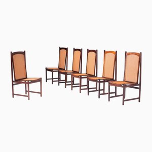 Mid-Century Modern Dining Chairs attributed to Fatima Arquitetura, 1960s, Set of 6