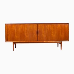 Credenza Tambour vintage in teak di Arne Vodder per Sibast, Danimarca, anni '60