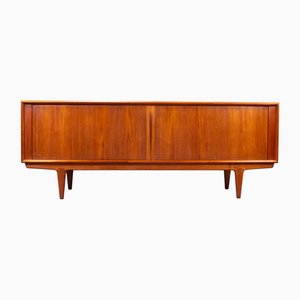 Vintage Danish Teak Tambour-Front Sideboard from Bernhard Pedersen & Søn, 1960s