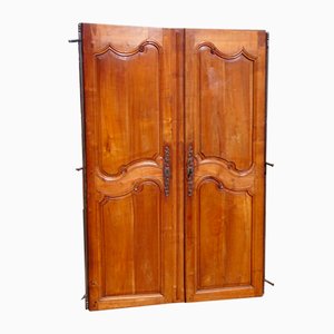 Antique Doors in Cherrywood, Set of 2