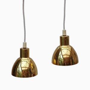 Vintage Brass Pendant Lamps by Hans Agne Jakobsson, 1960s