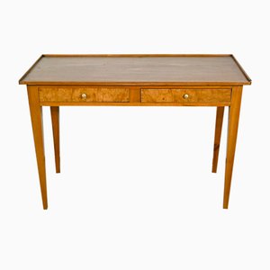 Mid-19th Century Directoire Desk Table in Ash, Mahogany and Cherry