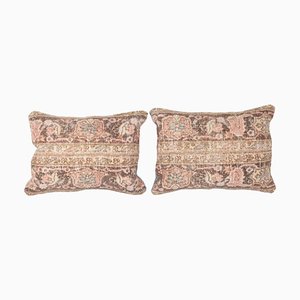 Faded Wool Lumbar Cushion Covers, 2010s, Set of 2