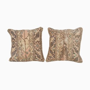 Turkish Rug Pillow Covers, 2010s, Set of 2