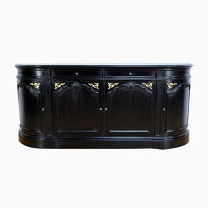 Credenza Regency della fine del XIX secolo con pannelli in quercia annerito