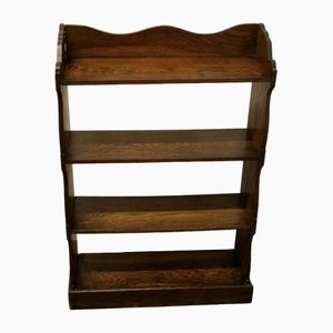 Arts and Crafts Oak Open Front Bookcase, 1890s