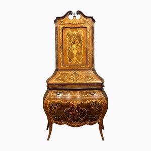 Louis XV Cabinet Secretary with Scriban Curved Origin Lombardy