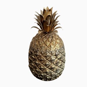 Goldener Ananas Eiskübel von Mauro Manetti, Florenz, Italien, 1970er