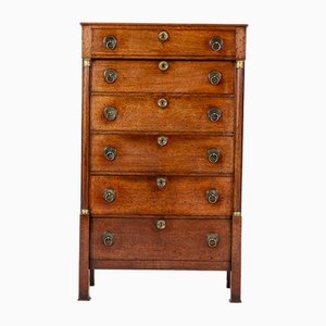 Early 19th Century Dutch Oak Tall Chest of Drawers