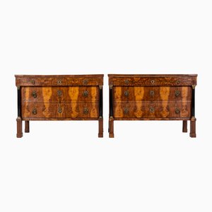 Late 18th Century Italian Walnut Commodes, Set of 2