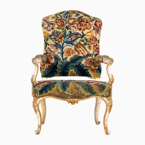 Large 19th Century Italian Open Armchair