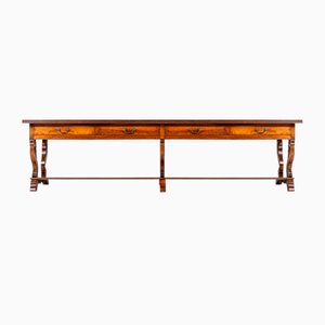 19th Century French Walnut Drapers Table