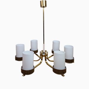 Mid-Century 6-Arm Chandelier, Germany, 1960s