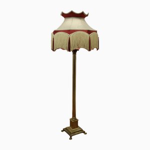 Arts and Crafts Floor Lamp in Brass, 1890s