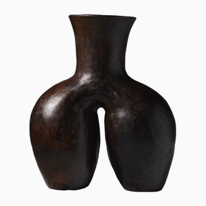 Vase Vintage en Noix de Coco