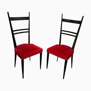 Set of Italian Chairs, 1950s