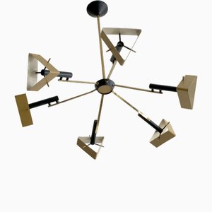 Mid-Century Modern Suspension by Oscar Torlasco for Lumi, Italy, 1950s