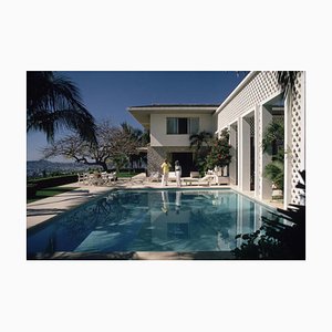 Slim Aarons, Acapulco Pool, Limited Edition Estate Stamped Photographic Print, 1970s