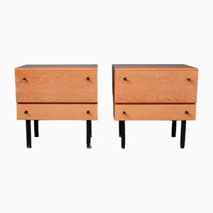 Vintage Scandinavian Nightstands, 1960s, Set of 2