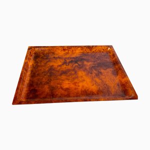 Mid-Century Faux Tortoise Shell Tray in the style of Christian Dior, 1970s