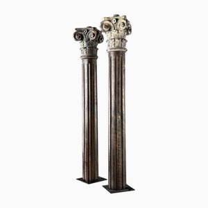 Antique French Columns, 1890s, Set of 2