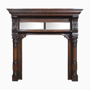 Carved Oak Fire Surround, 1890s