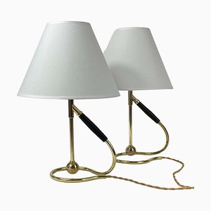 Adjustable Brass and Bakelite Wall and Table Lights 306 attributed to Kaare Klint, 1950s