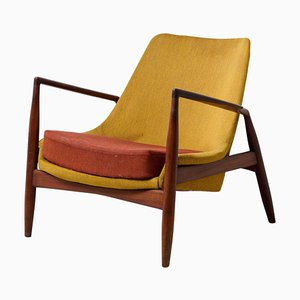 Scandinavian Seal Lounge Chair in Teak by Ib Kofod Larsen, 1950s