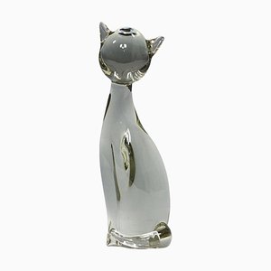 Scultura di gatto stilizzato attribuita a Livio Seguso, anni '70