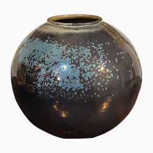 Glasierte Vase von Albissola Bausin, 1930er