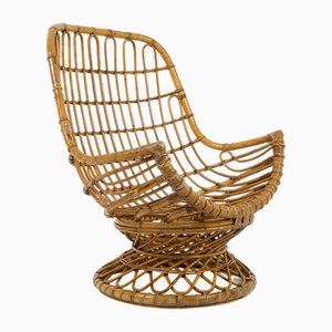 Large Single Bamboo Armchair, 1970s