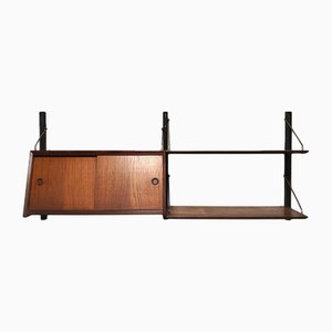 Mueble de pared modular Webe vintage de Louis Van Teeffelen, años 60