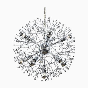 Sputnik Dandelion Deckenlampe Gaetano Sciolari zugeschrieben, 1970er