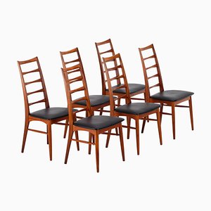 Vintage Lis Stühle von Niels Koefoed, 1960er, 6er Set