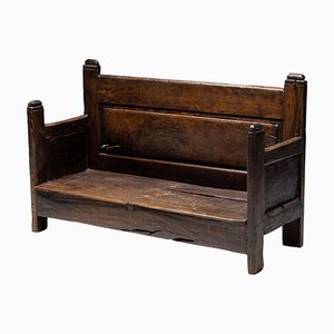 Rustic Art Populaire Bench, France, 19th Century
