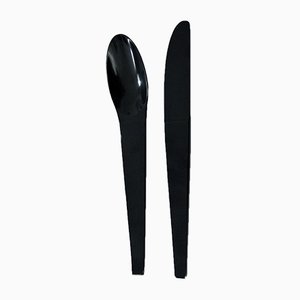 Mid-Century 2060 Spoon and Knife by Auböck for Amboss, 1955, Set of 2