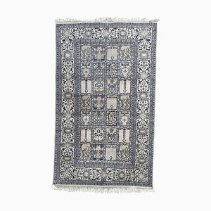 Tapis Kashmir Vintage en Soie, 1980s