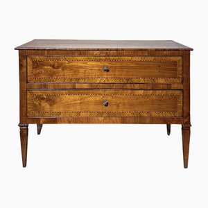 Louis XVI Chest in Cherry Wood with Slabs