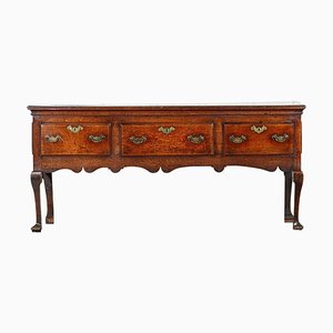 19th Century English Oak Dresser Base, 1840s