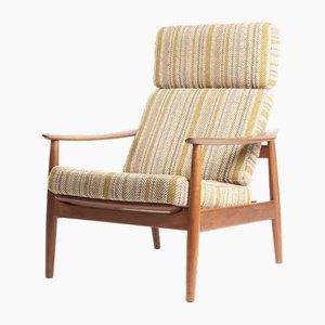 Armchair with High Adjustable Backrest by Arne Vodder, 1960s
