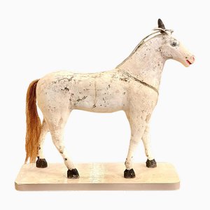 Early 20th Century Polychrome Wooden Horse