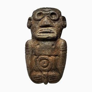 Escultura de deidad Zemi de piedra taína, década de 1200