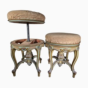 Set of 19th Century Italian Stools, 1850s