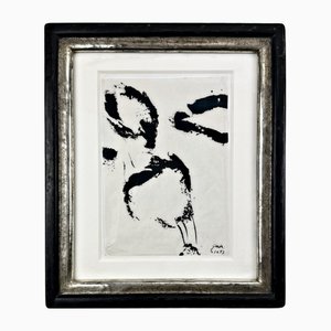 Otto Greis, Informel, Ink Drawing, Signed and Dated, 1957, Framed