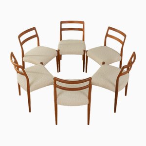 Anna Dining Chairs by Johannes Andersen for Uldum Møbelfabrik, 1960s, Set of 6