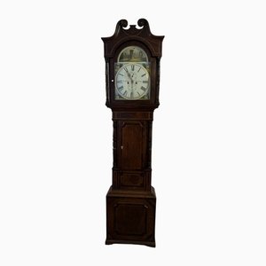 Horloge George III Antique en Acajou et Chêne, 1800s