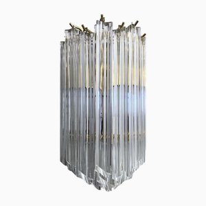 Hollywood Regency Wall Lamp with Glass Rods in the style of Venini, 1970s