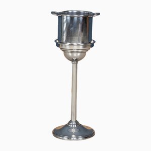 Mid 20th Century Art Deco Champagne Bucket on Stand, USA, 1960s