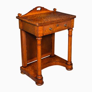 Antiker englischer Biedermeier Schreibtisch mit Schiffchen